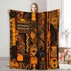 Abstract Geometric Fleece Blanket Tribal Pattern Print Throw Soft Warm All Season Bedding Home Decor Gift