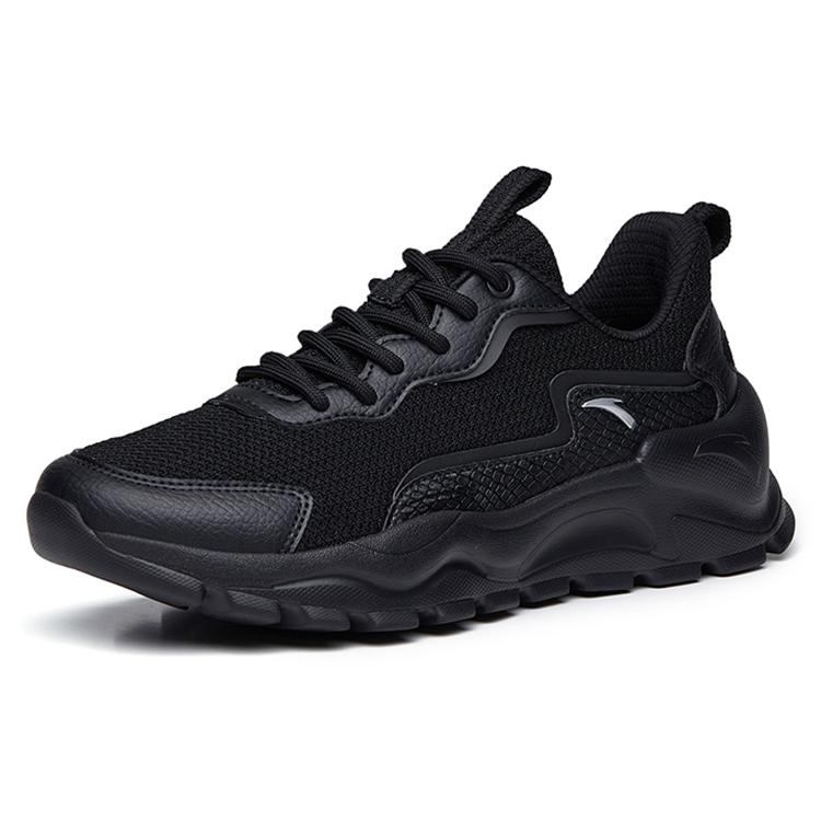New Anta Life Collection Lightweight And Breathable Low Top Sports Casual Shoes Women's Black Silver 922238832-3