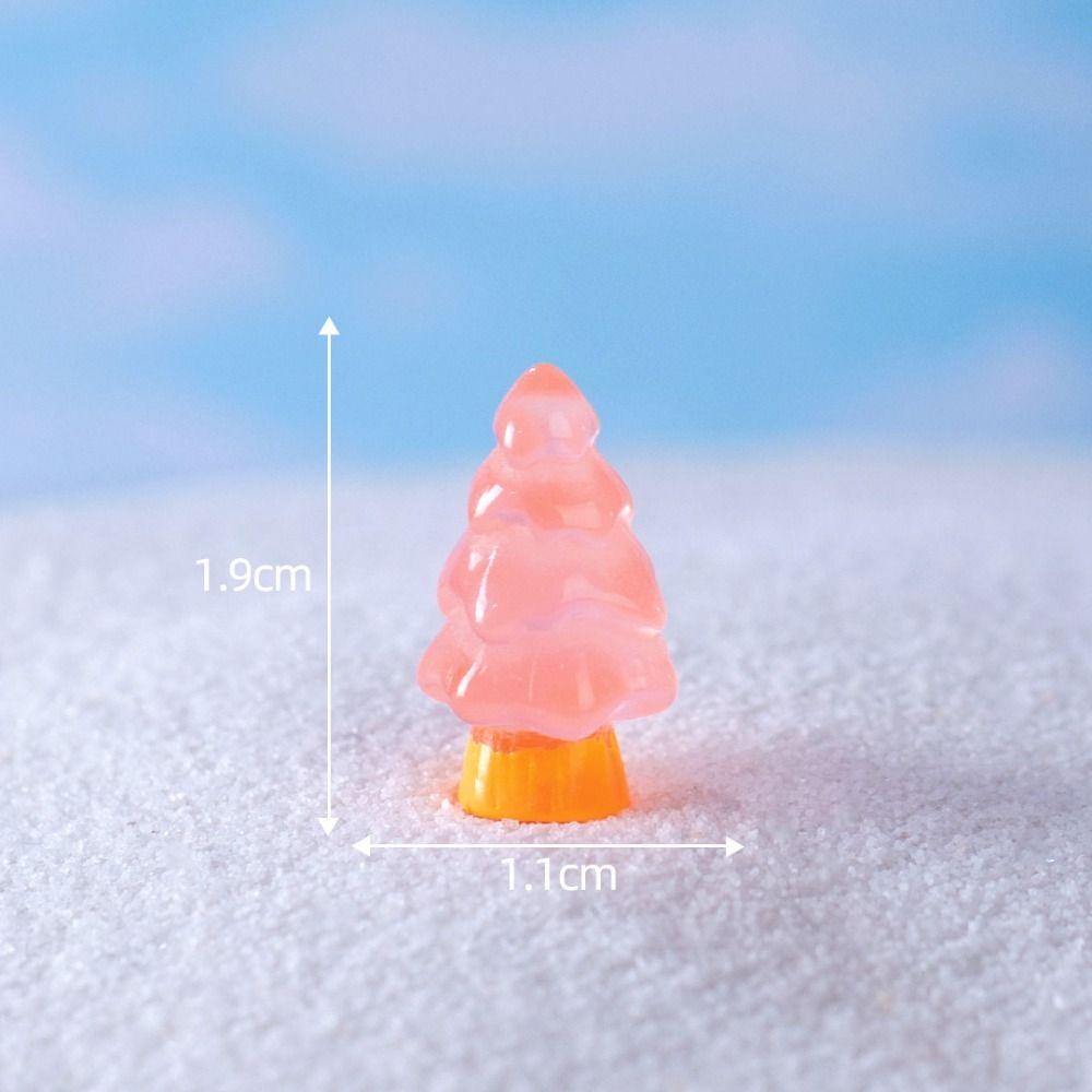 

10 шт./компл. мини-елки Xams миниатюры милые серебристые рождественские украшения Рождество розовый