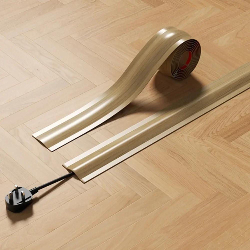 High Quality Soft Cord Cover PVC Durable Floor Cable Cover Self-Adhesive Cable Management Wire Cover Office