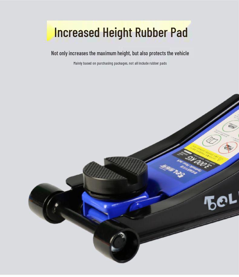 Horizontal Hydraulic Jack for Auto Repair: 3, 4, 5 Ton Capacity - Ideal for Small Cars, Trucks, and Tire Changes.