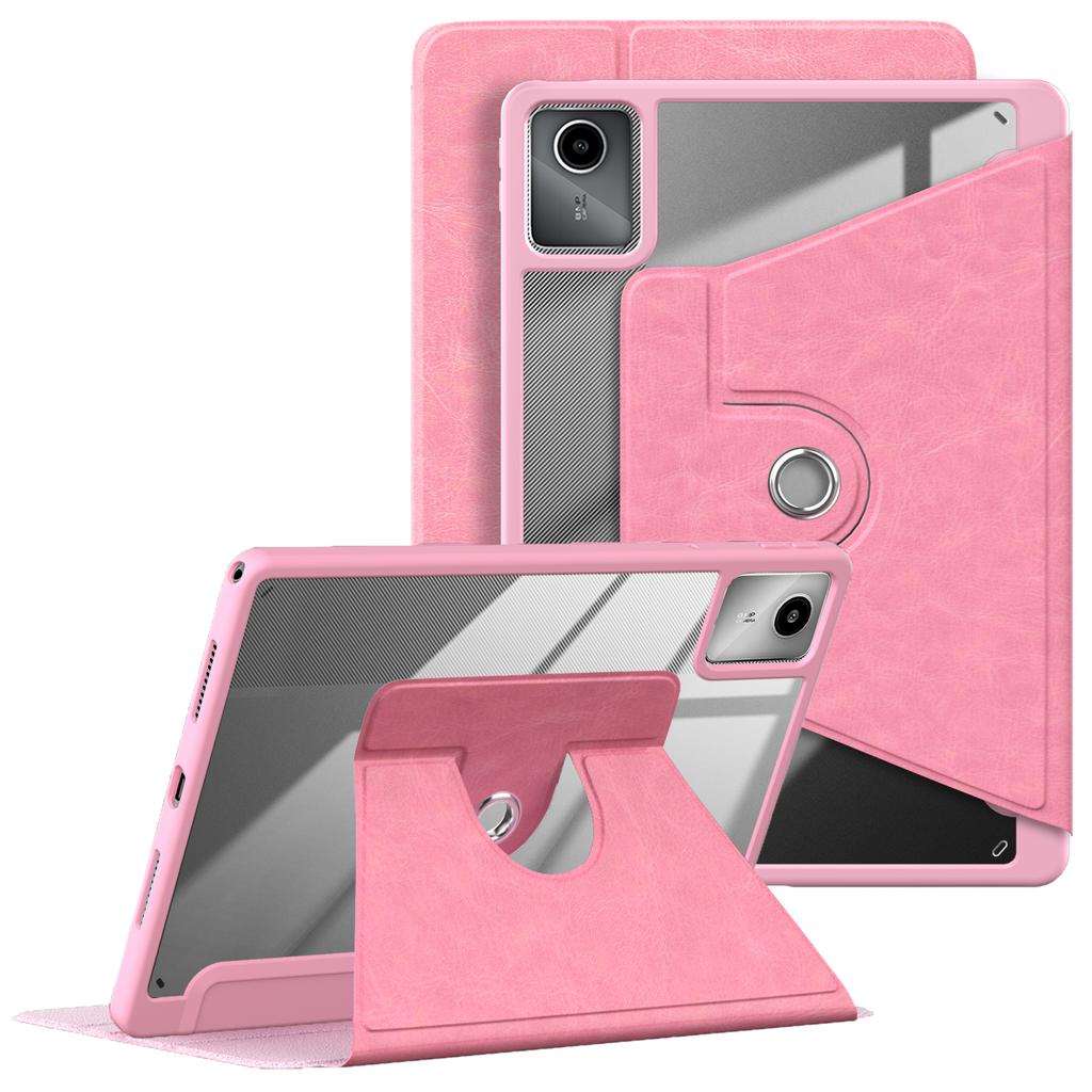 For Lenovo Tab M11 TB330/Xiaoxin Pad 11 2024 Case Rotate Stand PU Leather+Acrylic+TPU Tablet Cover