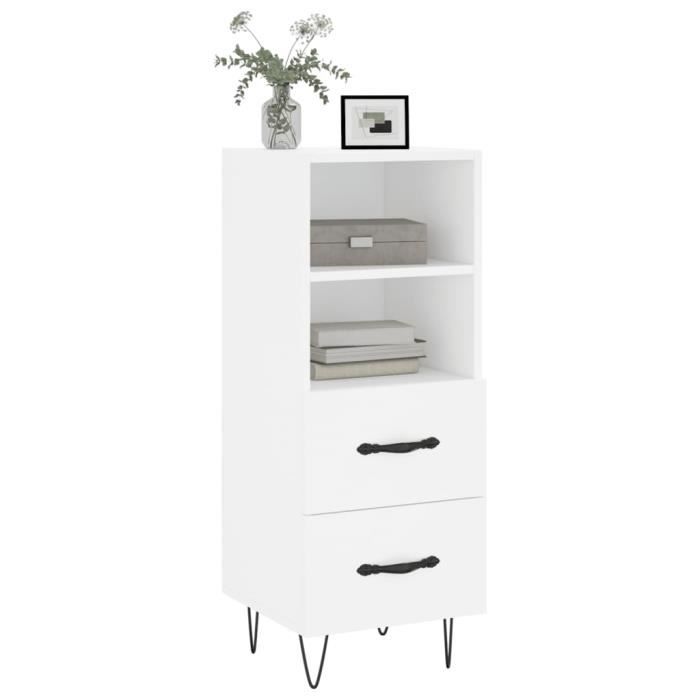VidaXL White Buffet 34.5x34x90 Cm Engineered Wood 828660
