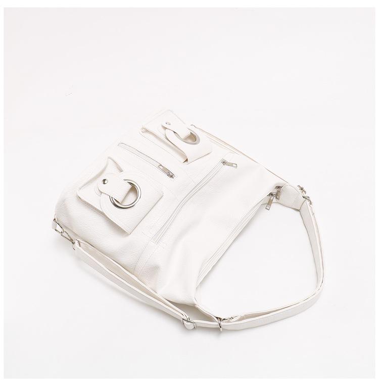 Używany skórzany plecak Y2K Millennium Hottie na motocykl z kieszenią na zamek błyskawiczny