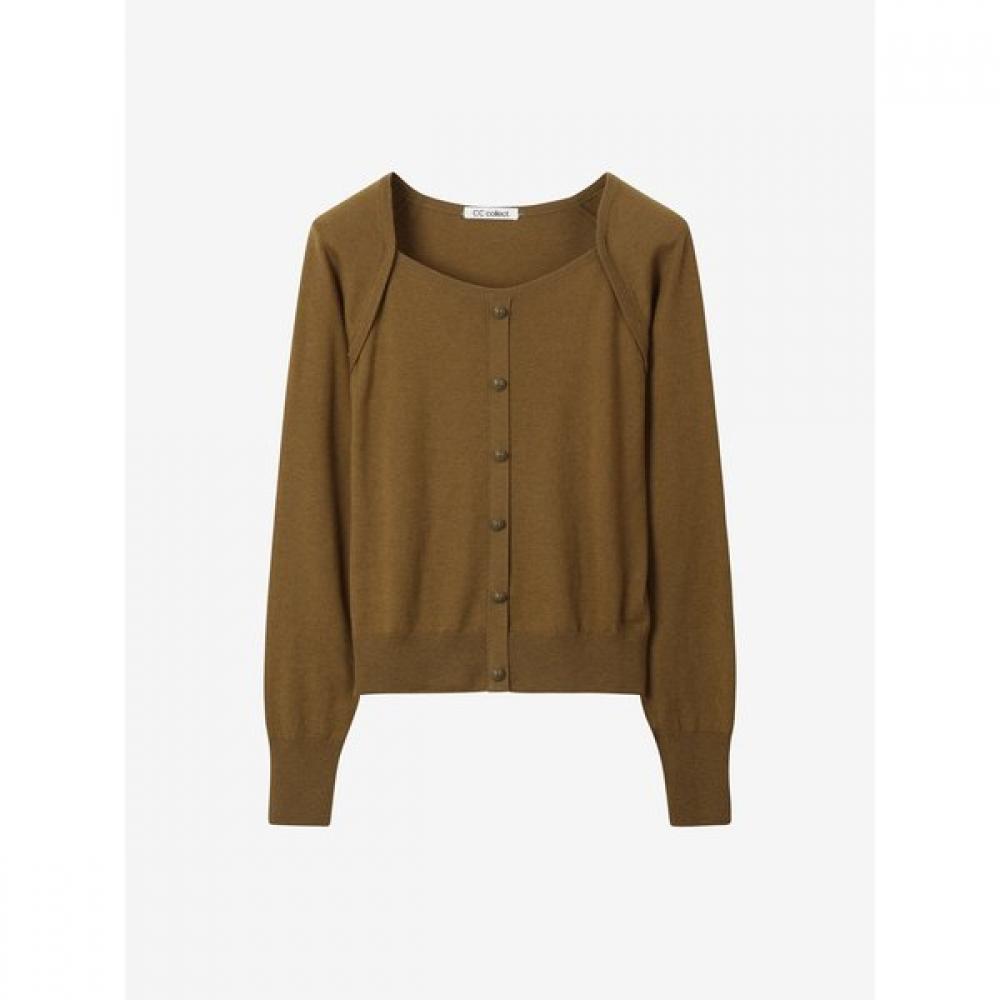 Cc Collect Square Neck Button Pullover C253ksk003