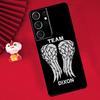 Daryl Dixon Wings Zombie Case For Samsung Galaxy S21 S22 S23 S24 Ultra Plus S20 FE S8 S9 S10 Note 10 20 Ultra Cover