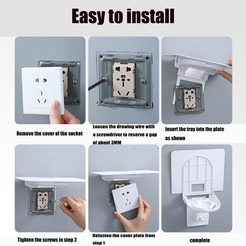 Wall Router Shelf Outlet Placement Holder For Routers And Media Boxes Strong Adhesive Bracket For Desktop Management