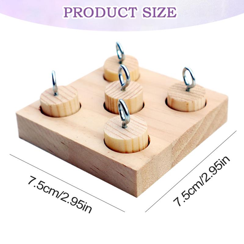 Bird Toys Wooden Lovebirds Peg Training Toy Lovebird Playing Device For Metal Stimulation Parakeet Puzzle Training Chewing Tools