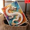 Pearl Art Painting Home Wall Decor Chinese Dragon Pearl Gemstone Painting Picture Crafts Adult/Beginner Gift Creative Home Decor Unframed