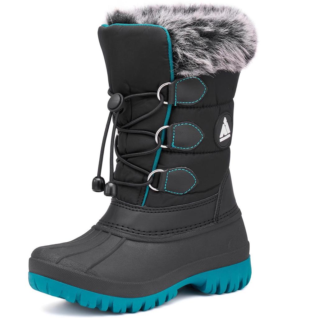Mishansha Snow Boots for Boys and Cold Winter Boots for Outdoor Perfect for and Playing in the Size Kids' Girls, Fleece-Lined, Weather, Non-Slip,