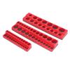 3PCS Magnetic Socket Holders Plastic Socket Organizer Storage Tray for 1/4 3/8 1/2 Inch Drive Socket