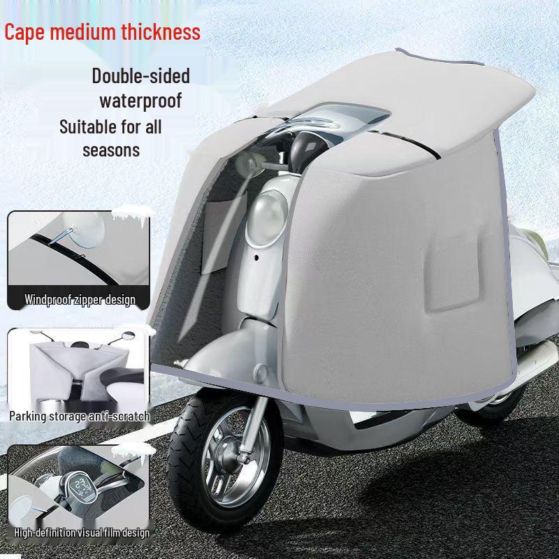Ganzjahres-Doppelseitige Wasserdichte Windschutzscheibe für Elektrofahrräder
