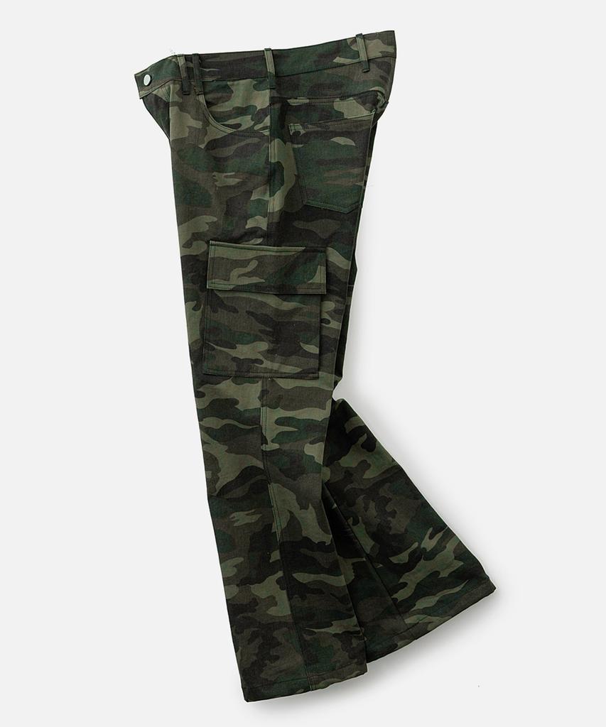 VASTIC Bootcut Camo Cargo Pants_Khaki