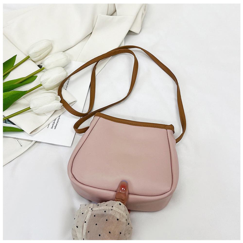 Miękka torba na ramię z PU, damska, torebka pod pachami, torebka w jednolitym kolorze, modna, dziewczęca, mała torba na ramię