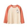 Children's Cartoon Print Long-Sleeve T-Shirt for Girls, 2026 Spring New Model, Pure Cotton Base Shirt for Kids