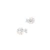 Light luxury high-end sense fashion flash zircon pearl show flower ball stud earrings versatile elegant commuter temperament earrings earrings