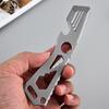 135mm Edelstahl Brecheisen Multifunktionsschraubendreher Hebelstange Nagelzieher Fensterbrecher Outdoor EDC Flaschenöffner Werkzeug