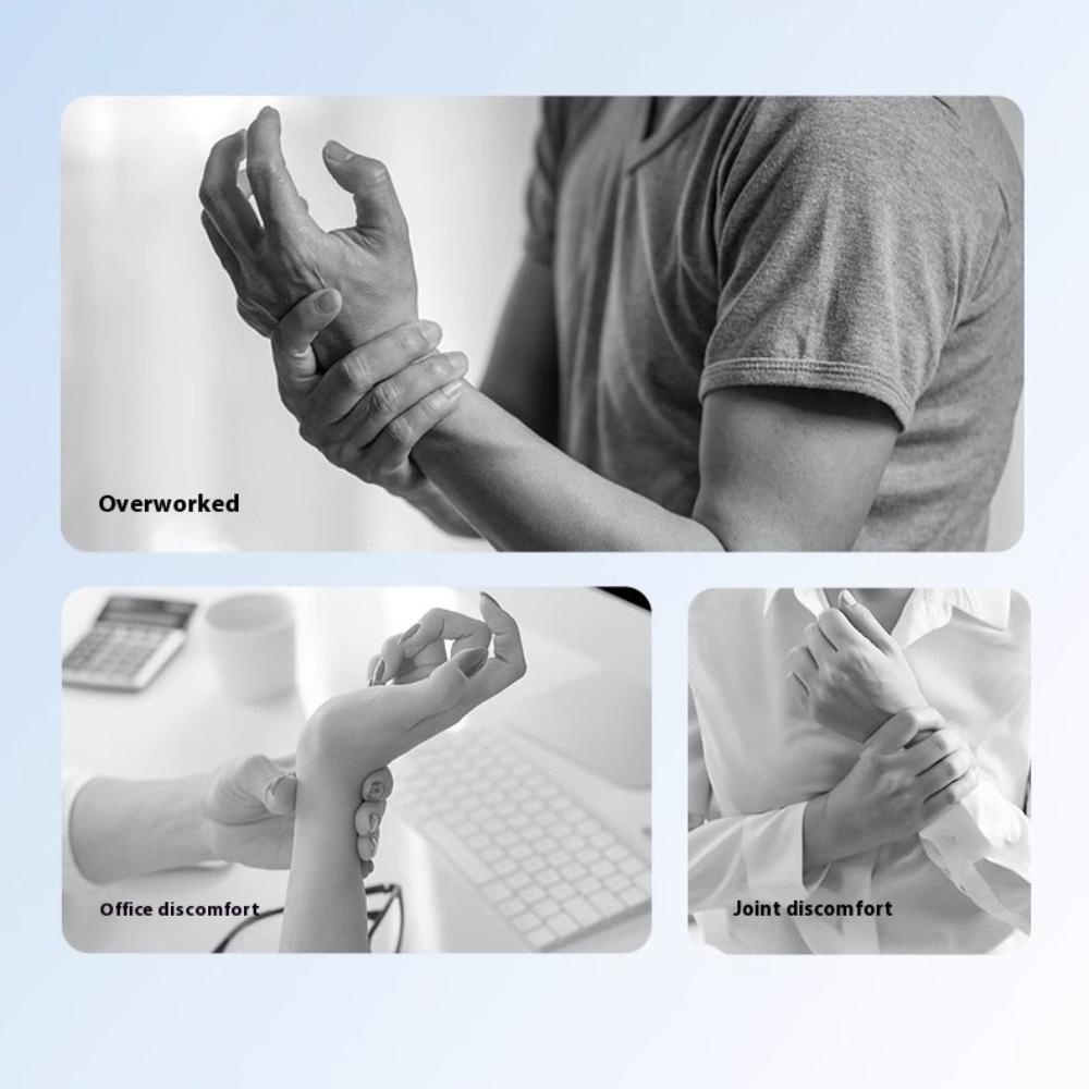 Cordless Wrist Massager Usb Rechargeable Wrist Brace Wrap With Massage For Wrist Carpal Tunnel Fatigue Relief Care Tool