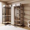 Vertical Metal Corner Coat Rack for Bedroom or Entrance