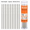 10pcs Straight Shank Twist Drill Bit Micro Size Cobalt Drill Bit  Hand Tools