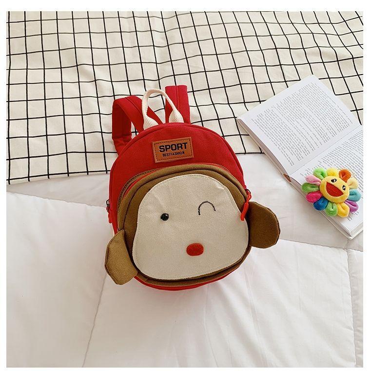 Kids Backpacks for Boy Canvas Backpack Fashionable Cartoon Backpacks Cute Backpack School Bag Toddler Backpacks Mochilas Mujer one size красный