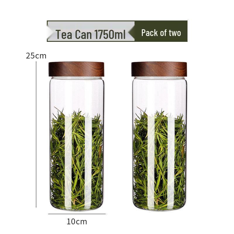 High Borosilicate Glass Tea and Food Storage Jars for Brewing and Preservation