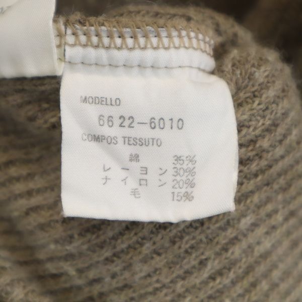 Emporio Armani Long Sleeve Knit One Piece F Beige Women Used