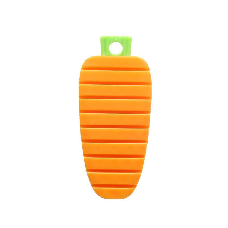 Flexible Fruit and Vegetable Cleaning Brush with Multiple Functions оранжевый