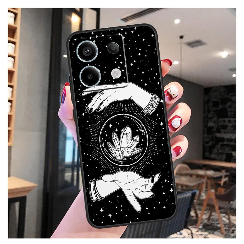 Occult Witchcraft Moon Gothic Witch Case For Xiaomi Redmi Note 11 9 10 12 13 Pro Plus 12S 11S 10S 9S Redmi 12 10C 12C 13C Cover