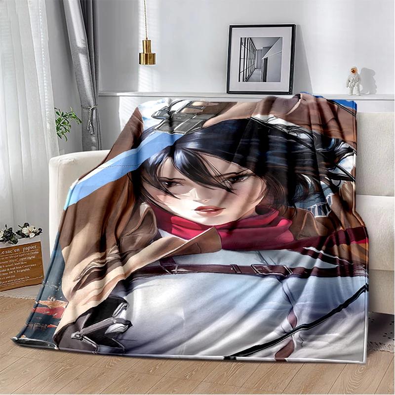 

29 Style New Cartoon Attack on Titan Eren Anime Soft Flannel Blankets,Throw Blanket Comfortable for Beds Sofa Home Bedroom Gift 75x90cm