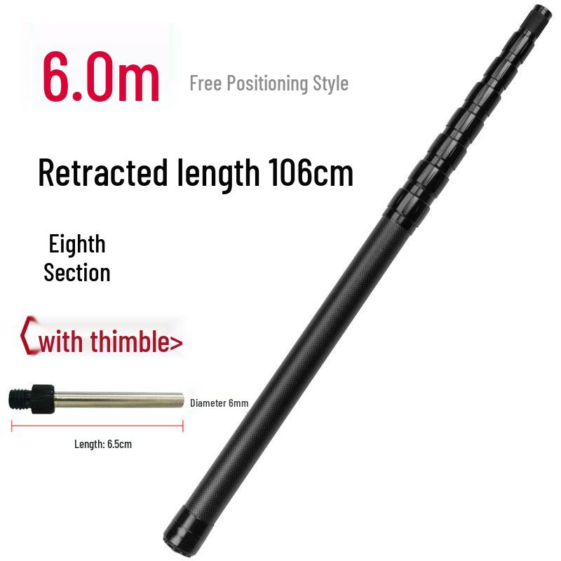 Manulife 3M Carbon Sky Canopy Portable Telescopic Fishing Net Pole