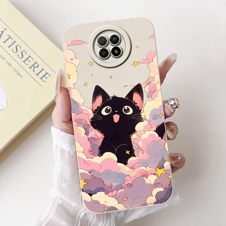 For Xiaomi Redmi Note 9T 5G Case Note9 5G Capa Shockproof Soft Silicone New Flower Funda for Redmi Note 9 T 5G Phone Cover Coque