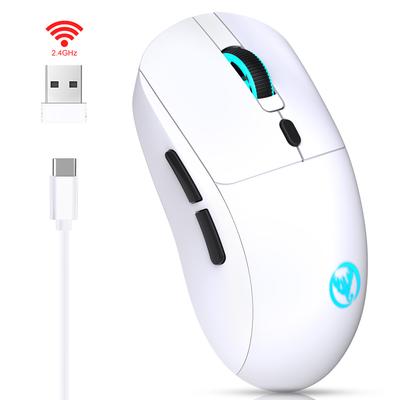 HXSJ T20 Drahtlose Mäuse 2,4G Optische Schnurlose Leise Mäuse mit Bunten LED Lichter Ergonomische PC
