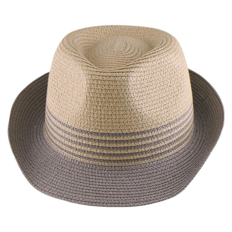 Independent Station Adjustable Short Brim Color Sunshade Summer Straw Hat Top Hat Beach Hat
