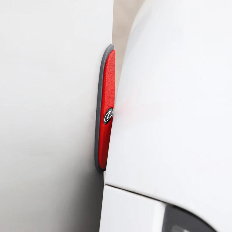 For Lexus F SPORT ES RX NX LS UX LM LX GX LC RZ IS 4Pcs Rubber Anti Collision Strip Car Door Rearview Mirror Protector Stickers AER1