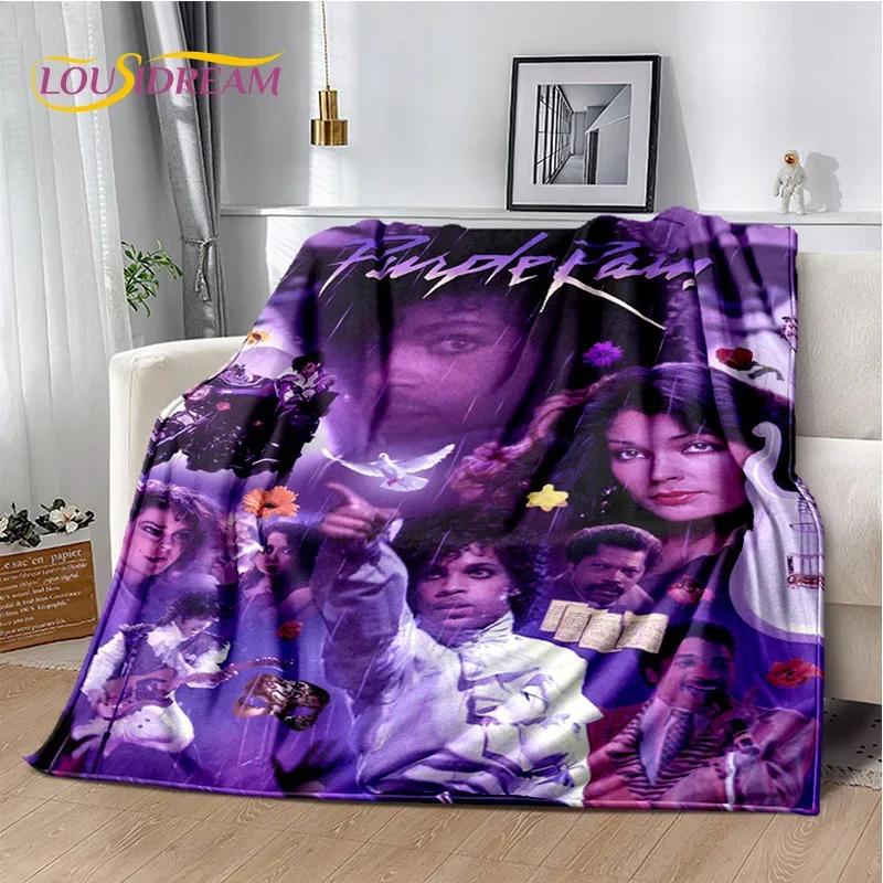 Prince Rogers Nelson Artist Purple Rain Blanket,Soft Throw Blanket for Home Bedroom Bed Sofa Picnic Travel Office Cover Blanket