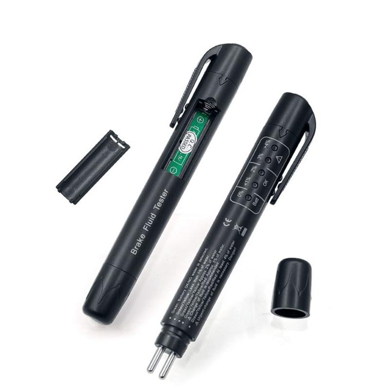

Black Brake Liquid Tester Mini Brake Fluid Test Pen LED Display Testing Mositure of Brake Oil For your CAR Safety