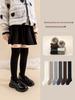Girls' Cozy Korean Style Over-the-Knee Wool Socks - Warm Velvet-Lined for Autumn & Winter