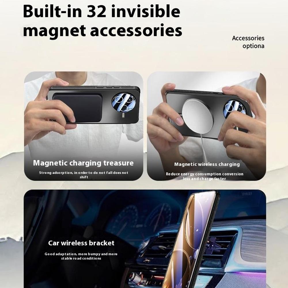 For Xiaomi Redmi K80 5G/Poco F7 Pro 5G Case Compatible with MagSafe Matte PC+TPU Heat Dissipation Phone Cover