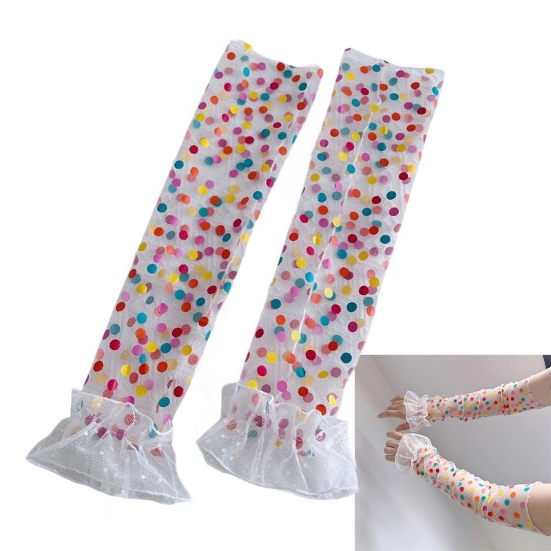 2pack Lolitas Styles Sun Protective Sleeve Comfortable Skin Friendly Arm Cover for Everyday Use and Cooling