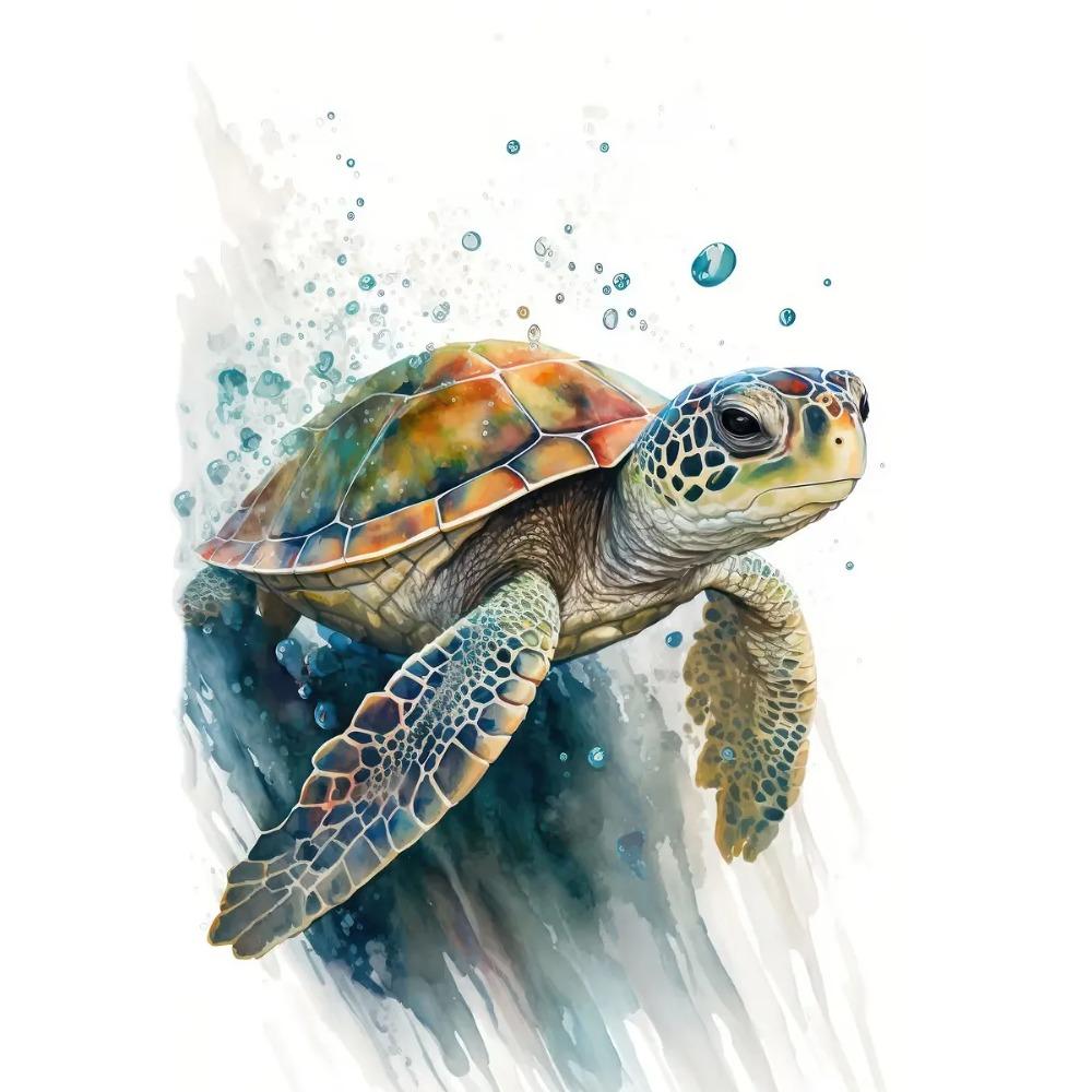 Safari Animals Watercolor Posters Colorful Children Prints Rainbow Animal Canvas Painting Wall Art Pictures Home Kids Room Decor