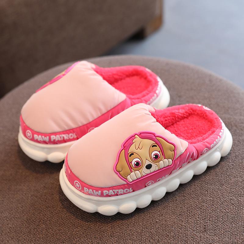 Paw Patrol Kids' Cotton Slippers for Autumn/Winter - Boys, Girls, and Women's Indoor Fur Slippers