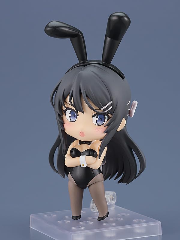Nendoroid Rascal träumt nicht von Bunny Girl Senpai Mai Sakurajima Bunny Girl, bemalte bewegliche Figur aus Kunststoff, Version. Maßstabslos