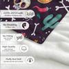 Mexican Sugar Skull Fiesta Blanket Reversible Flannel Throw for Folk Art Lovers AllSeason Comfort Vibrant Culture Gift