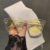 Classic Retro Rice Nail Sunglasses Retro Square Frame Trendy Glasses Transparent Frame Sunscreen Sunglasses