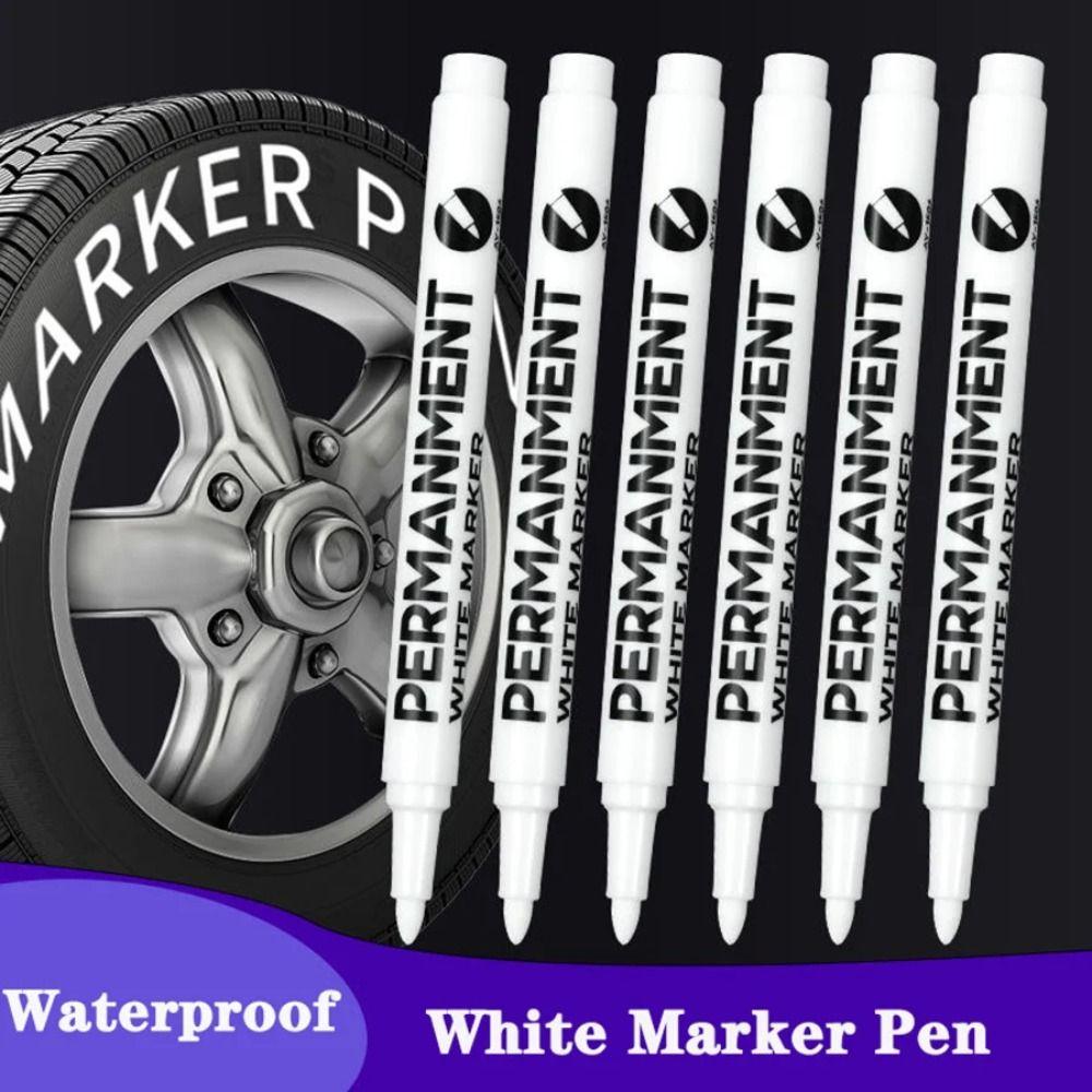 3/6Pcs Waterproof Paint Marker Oil-Based Highlight Marker Art Writing Paint Pens DIY Painting