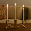 Metal Iron Candleholder Three Head Vintage Candelabra Candle Containers  Wedding Centerpiece