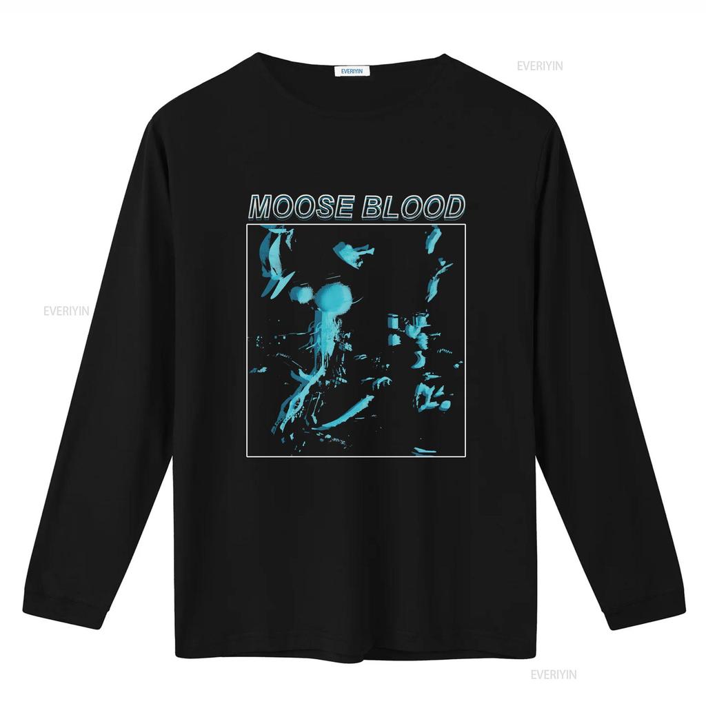 Unisexs Moose Blood Echo T Shirt Small Black Vintage Washed Soft Homme Graphic Comfortable Stretched Designer Clothes Breathable