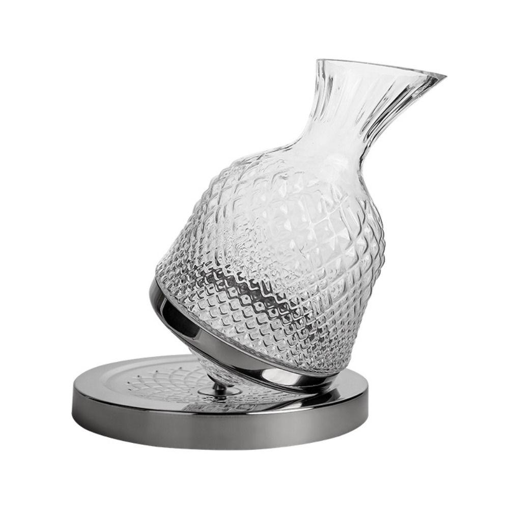 Mit Basis Weinaerator Verdickter Weinausgießer Kristallglas 360 Drehbarer Dekanter Bar