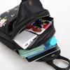 Wasserdichte Oxford Frauen Rucksack Mode Lässig Stickerei Tasche Designer Weibliche Große Kapazität Reise Handtasche Einkaufen Knöpfe